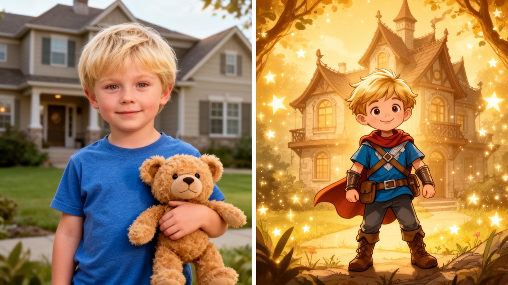 Before and after transformation